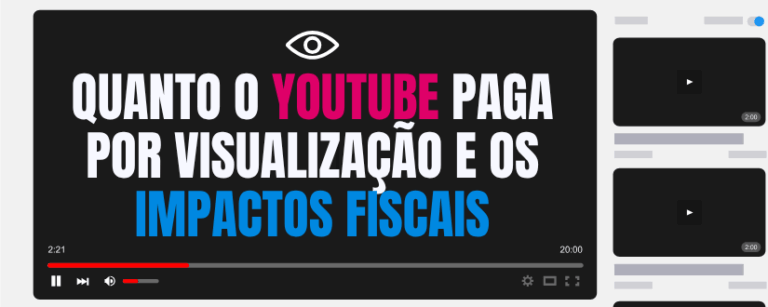 Quanto o YouTube paga por visualização e os impactos fiscais